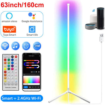 160cm LED Corner Floor Lamp